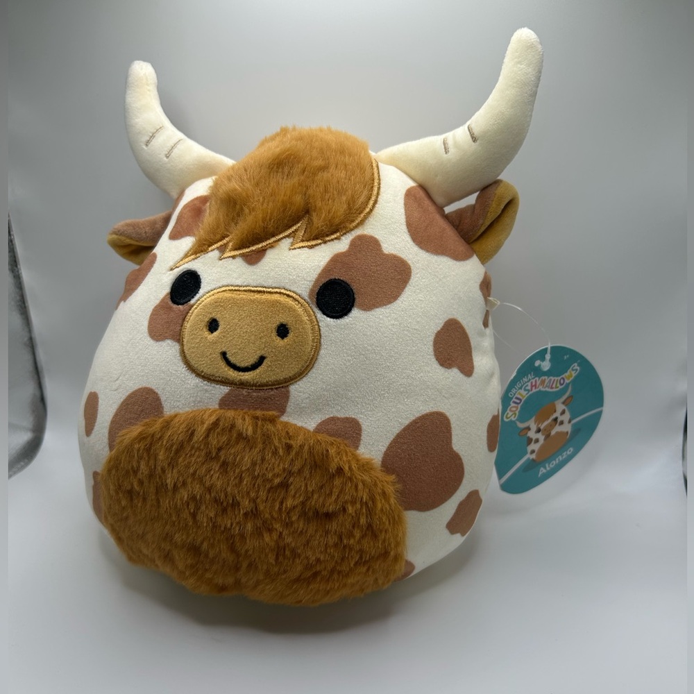 Squishmallows Brown and Cream Cow 🐮 Plush